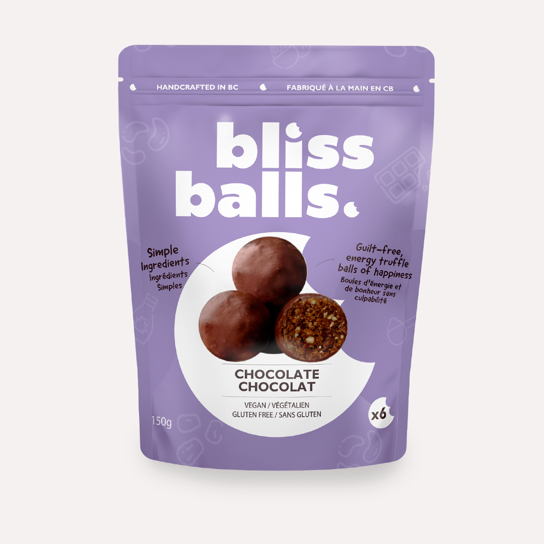Chocolate Bliss Balls 6-Pack - Dark Chocolate, Vegan, & Nutty
