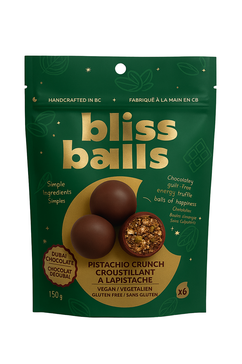Dubai Style Bliss Balls (x6 Balls)
